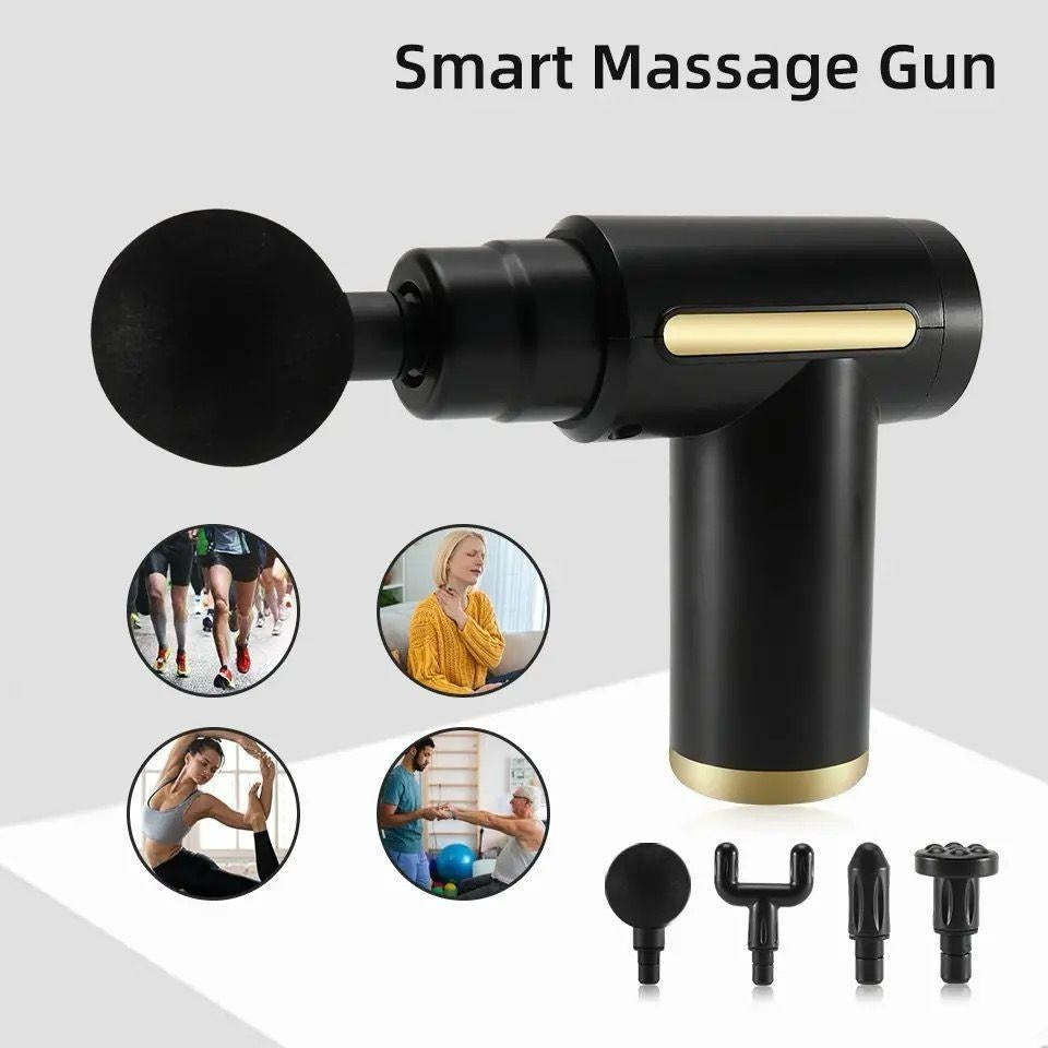 Smart Quiet Massage Gun with 4 Heads Ideal for athletes and home use